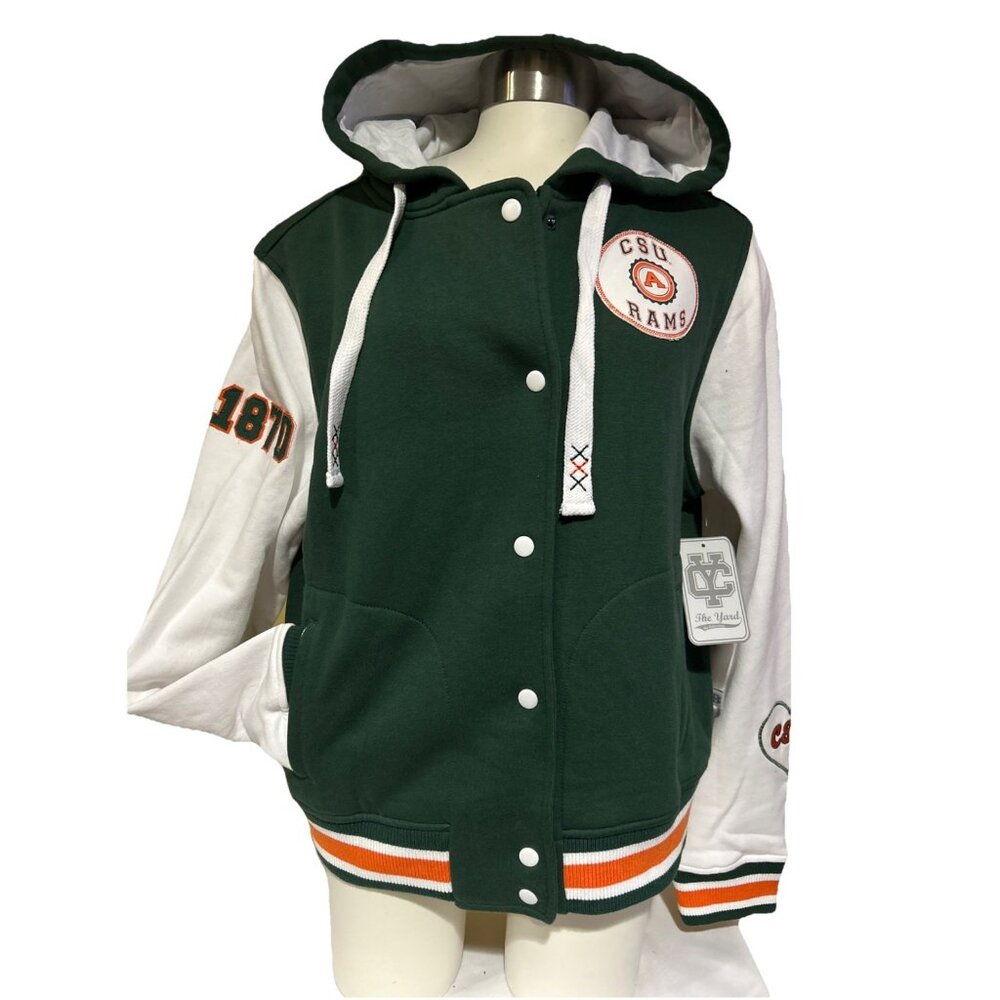 NEW CSU Colorado State Retro Rams Aggies Womens Varsity Jacket Medium NCAA